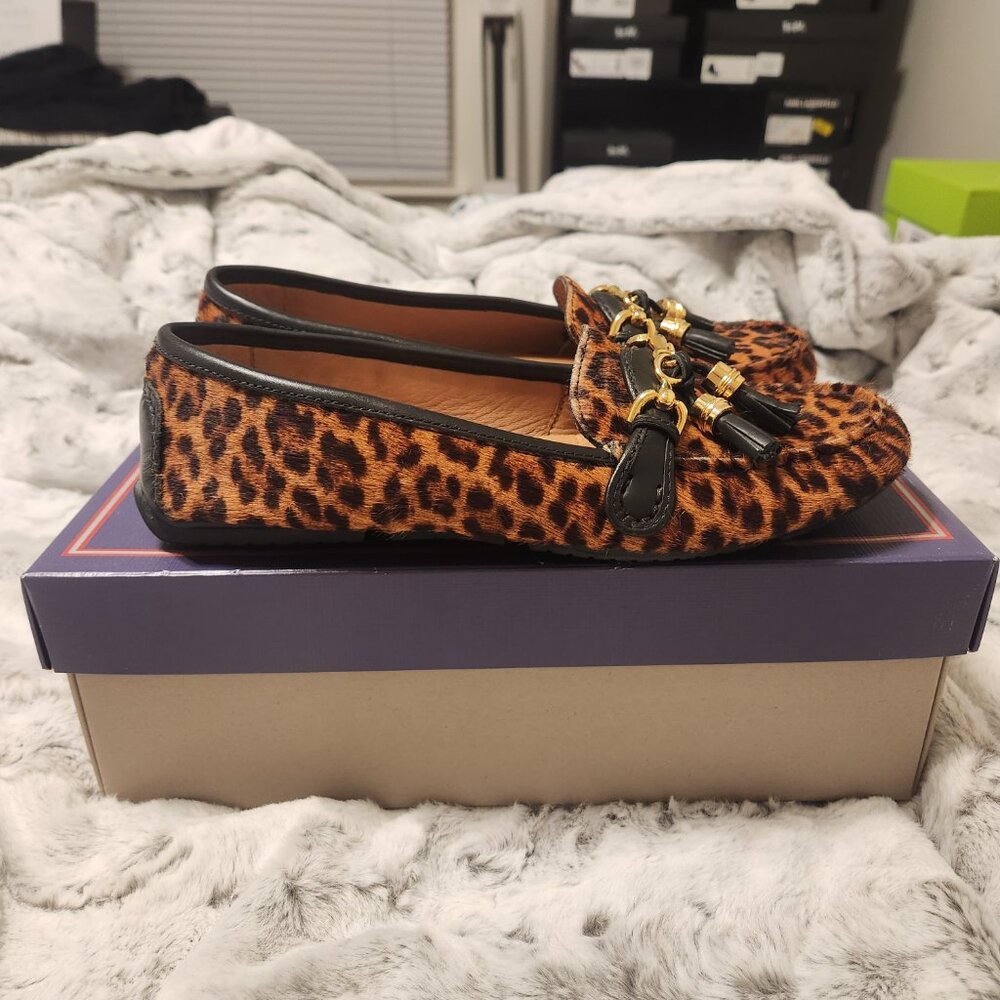 Flag Ltd. “Morgan” Tassel Loafers – Leopard Print – Women’s Size 8.5M - Picture 3 of 6